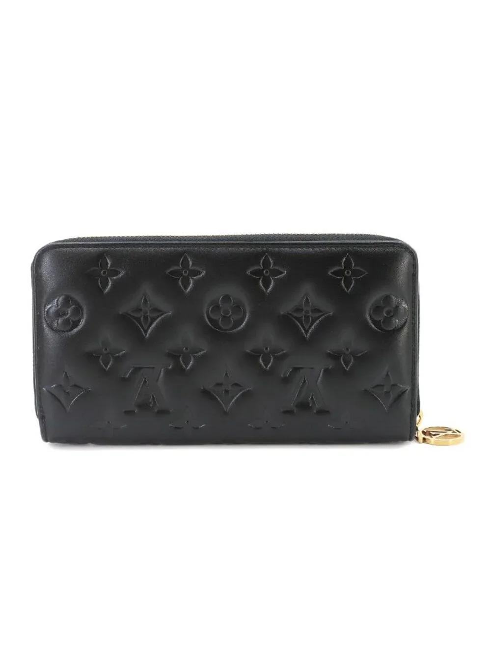 Louis Vuitton Monogram Cousin Zippy Wallet Zip Around Noir